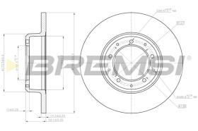 BREMSI CD8083S - B. DISC REAR DIA.298 SOLID LAND ROVER DE