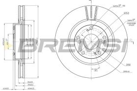 BREMSI CD8092V - B. DISC FRONT DIA.300 VENT. HONDA CIVIC