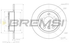 BREMSI CD8123S - B. DISC REAR DIA.280 SOLID MINI COOPER