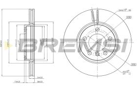 BREMSI CD8125V - B. DISC FRONT DIA.307 VENT. MINI COUNTRY