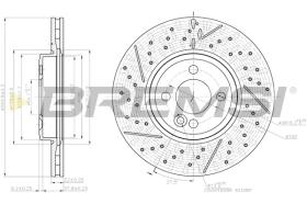 BREMSI CD8126V - B. DISC FRONT DIA.294 VENT. MINI MINI