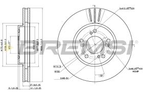 BREMSI CD8175V - B. DISC FRONT DIA.300 VENT. HONDA LEGEND