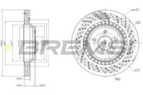 BREMSI CD8177V - B. DISC REAR DIA.330 VENT. MERCED SL600