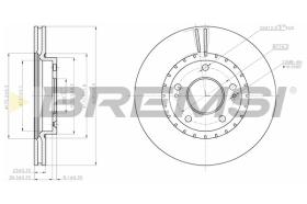 BREMSI CD8187V - B. DISC FRONT DIA.280 VENT. HYUNDAI ELAN