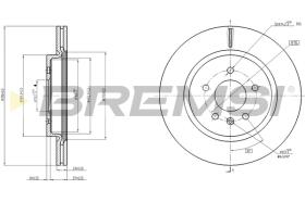 BREMSI CD8188V - B. DISC REAR DIA.315 VENT. OPEL ZAFIRA