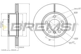 BREMSI CD8195V - B. DISC FRONT DIA.300 VENT. BMW 120 D