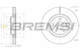 BREMSI CD8199V - B. DISC FRONT DIA.320 VENT. KIA OPTIMA