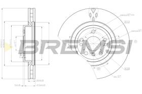 BREMSI CD8203V - B. DISC FRONT DIA.330 VENT. MERCED GLE