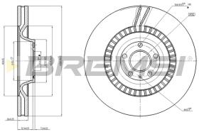 BREMSI CD8222V - B. DISC FRONT DIA.385 VENT. AUDI A8