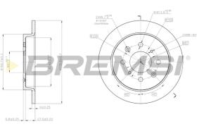 BREMSI CD8244S - B. DISC REAR DIA.239 SOLID HONDA JAZZ