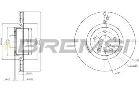 BREMSI CD8329V - B. DISC FRONT DIA.284 VENT. FIAT 500L