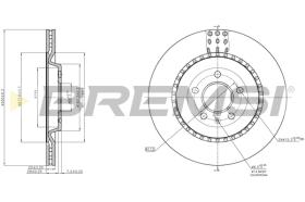 BREMSI CD8383V - B. DISC REAR DIA.330 VENT. AUDI A4