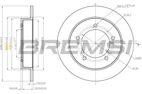 BREMSI CD8411S - B. DISC FRONT DIA.290 SOLID SUZUKI JIMNY