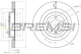 BREMSI CD8433V - B. DISC FRONT DIA.314 R.ROVER 4 SPORT