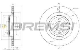 BREMSI CD8434V - B. DISC REAR DIA.350  R.ROVER 4 SPORT