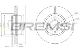 BREMSI CD8461V - B. DISC FRONT DIA.275 VENT. FORD B-MAX