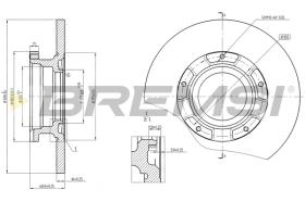 BREMSI CD8471S - B. DISC REAR DIA.308 SOLID FORD TRANSIT