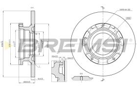 BREMSI CD8472S - B. DISC REAR DIA.288 SOLID FORD TRANSIT