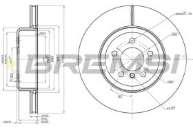 BREMSI CD8480V - B. DISC REAR DIA.345 VENT. BMW 3 4