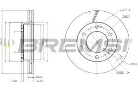 BREMSI CD8547V - B. DISC FRONT DIA.294 VENT. SSANGYONG