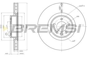 BREMSI CD8601V - B. DISC FRONT DIA.380 VENT. LAND ROVER