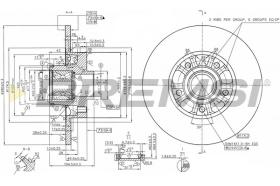 BREMSI CD8602S - B. DISC REAR DIA.280 SOLID FIAT RENAULT