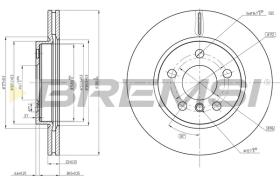 BREMSI CD8651V - B. DISC FRONT DIA.280 VENT. BMW, MINI