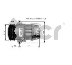 ACR 133214G - COMPRESOR, AIRE ACONDICIONADO