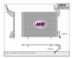 ACR 300767 - CONDENSADOR, AIRE ACONDICIONADO