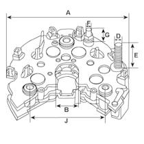 CARGO 334435 - RECTIFICADOR ALTERNADOR