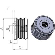 CARGO 335742 - POLEA, ALTERNADOR