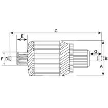 CARGO 335814 - INDUCIDO MOTOR DE ARRANQUE