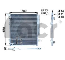 ACR 300788 - CONDENSADOR, AIRE ACONDICIONADO