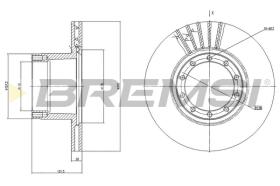 BREMSI CD5101V - DISCHI FRENO - BRAKE DISCS