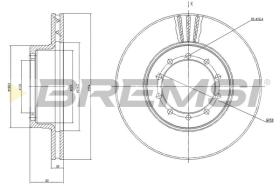 BREMSI CD5103V - DISCHI FRENO - BRAKE DISCS