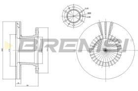 BREMSI CD5112V - DISCHI FRENO - BRAKE DISCS