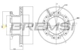 BREMSI CD5122V - DISCHI FRENO - BRAKE DISCS