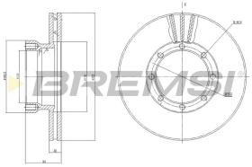 BREMSI CD5131V - DISCHI FRENO - BRAKE DISCS