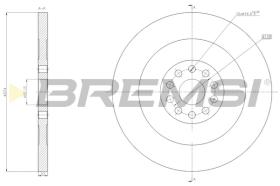 BREMSI CD5156S - DISCHI FRENO - BRAKE DISCS