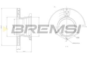 BREMSI CD5164V - DISCHI FRENO - BRAKE DISCS