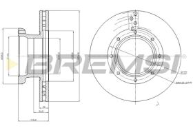 BREMSI CD5187V - DISCHI FRENO - BRAKE DISCS