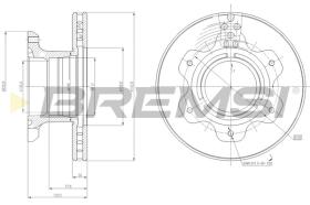 BREMSI CD5208V - DISCHI FRENO - BRAKE DISCS