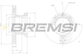 BREMSI CD5216V - DISCHI FRENO - BRAKE DISCS