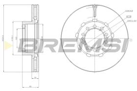 BREMSI CD5218V - DISCHI FRENO - BRAKE DISCS