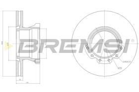 BREMSI CD5226V - DISCHI FRENO - BRAKE DISCS