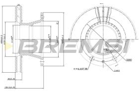 BREMSI CD5233V - DISCHI FRENO - BRAKE DISCS