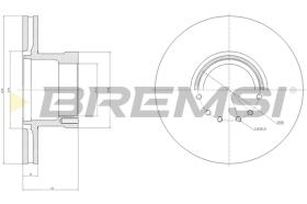 BREMSI CD5255V - DISCHI FRENO - BRAKE DISCS