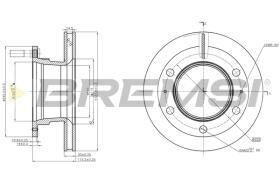 BREMSI CD5264V - DISCHI FRENO - BRAKE DISCS