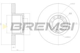 BREMSI CD5303S - DISCHI FRENO - BRAKE DISCS