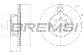 BREMSI CD5335V - DISCHI FRENO - BRAKE DISCS